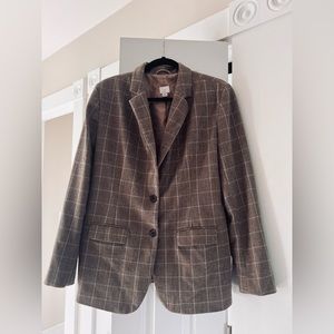 Brown Plaid Blazer